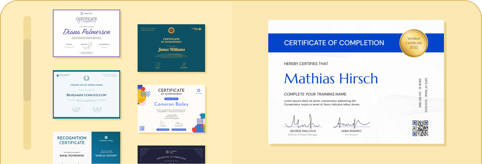 Certificate Templates