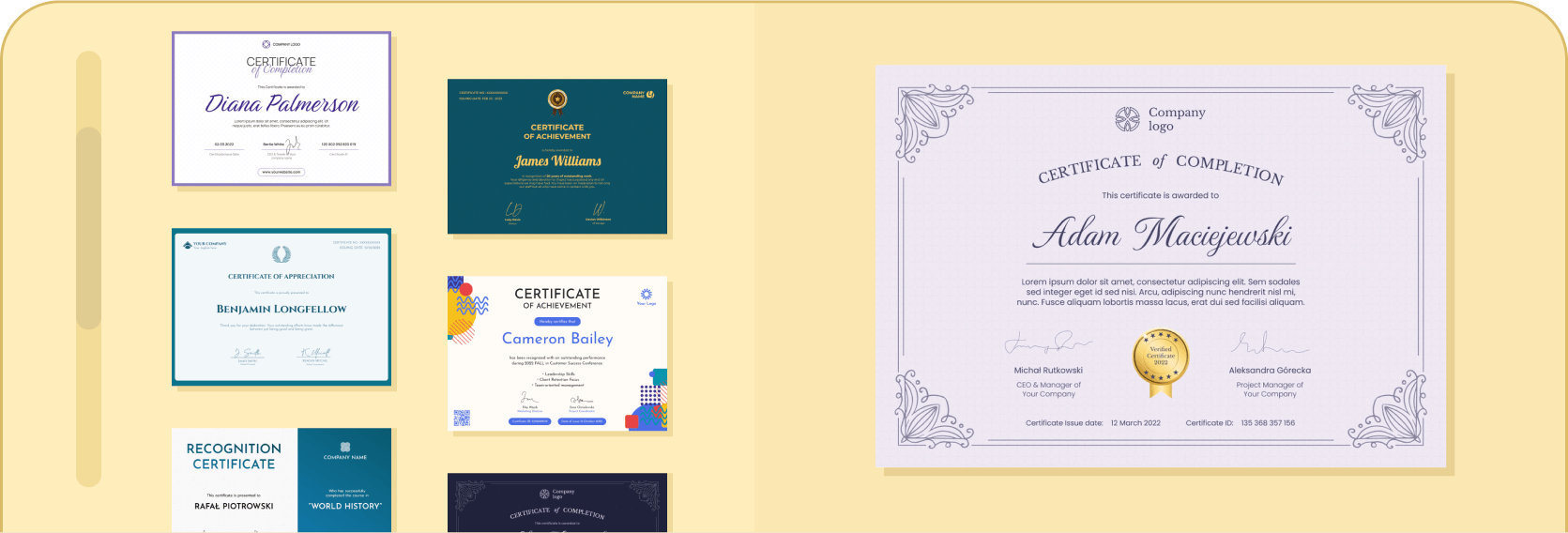 Certificate Templates