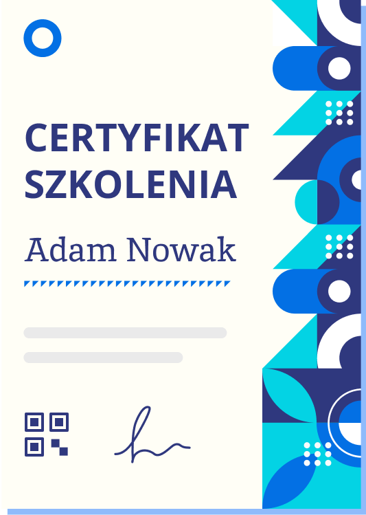 Certificate of achievement