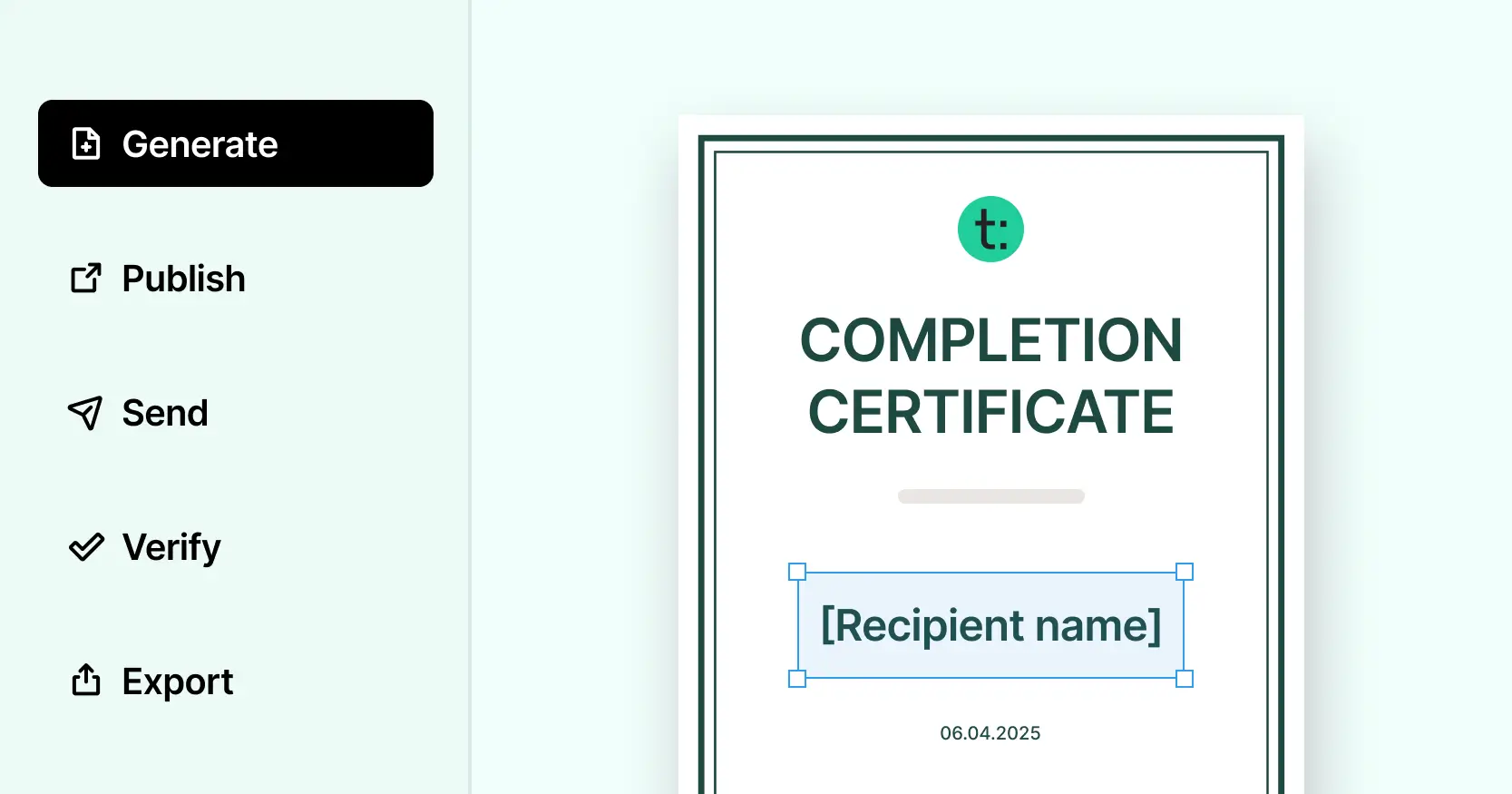 How to Automatically Generate Teachable Certificates?