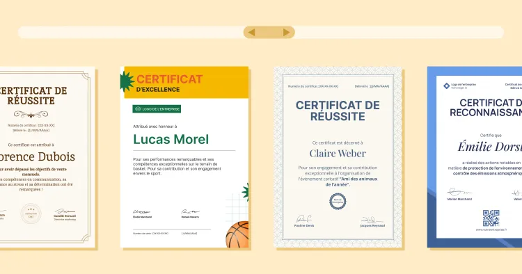 15 modèles de certificat de réussite cover image
