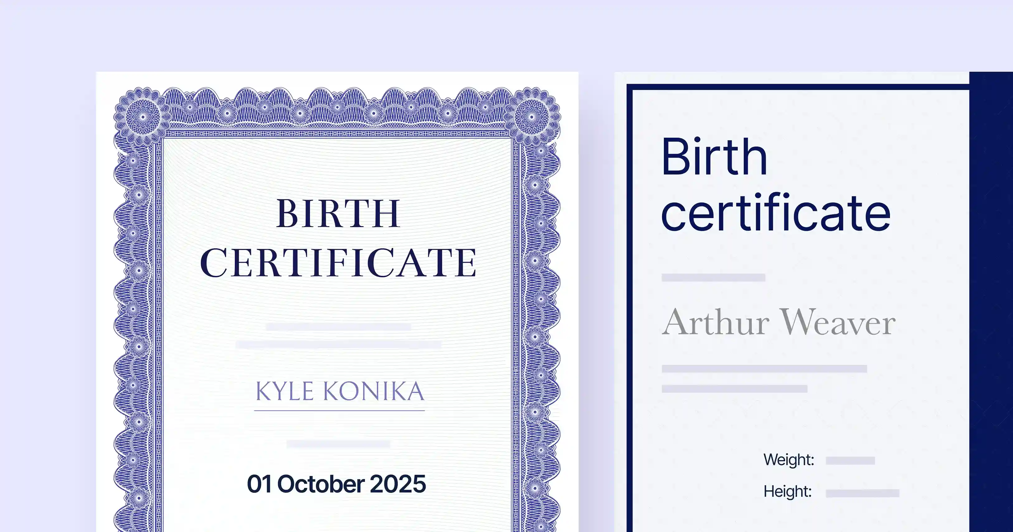 15 Birth Certificate Templates–Edit for Free cover image