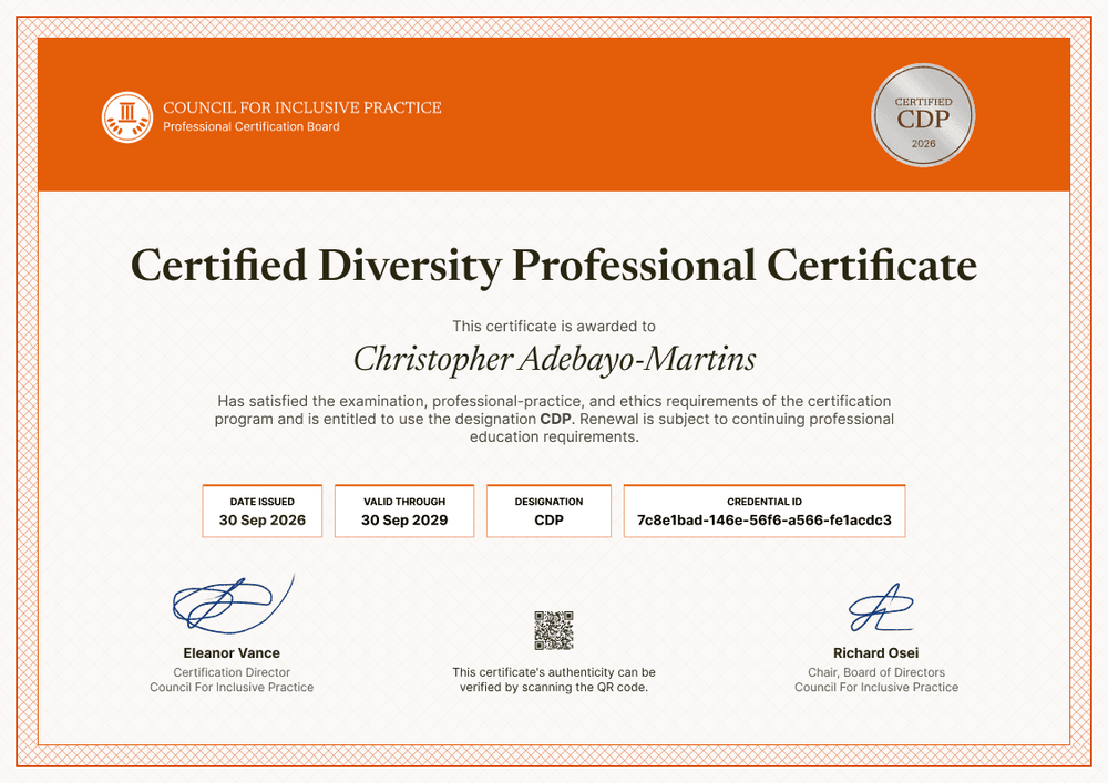 Diversity Professional Certificate