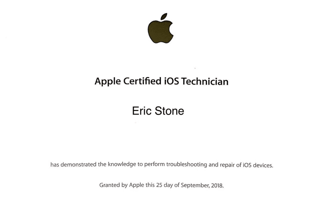 Apple certificate