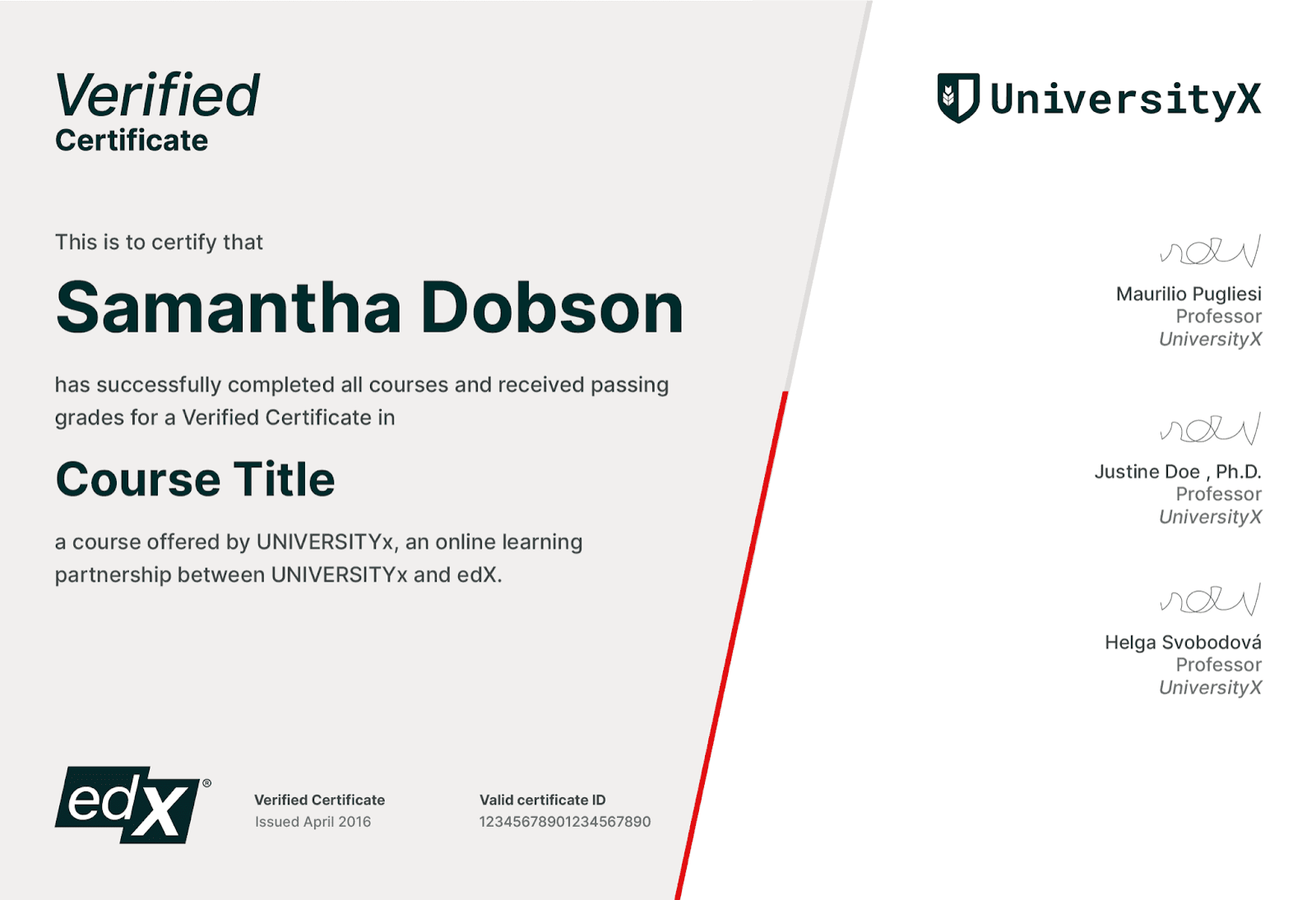 Ex Diploma template