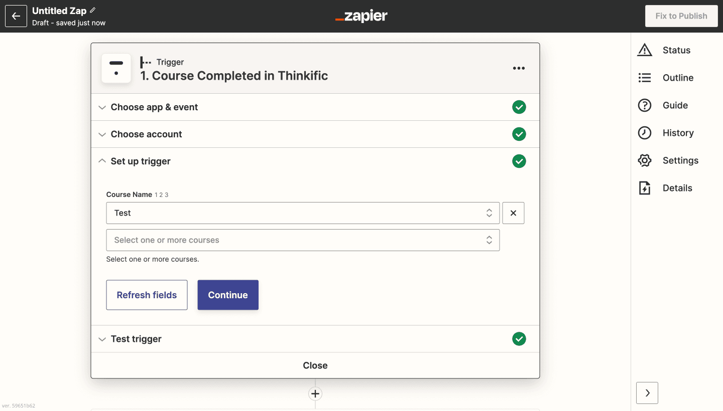 #4 Certifier - follow steps to issue certificates with Zapier