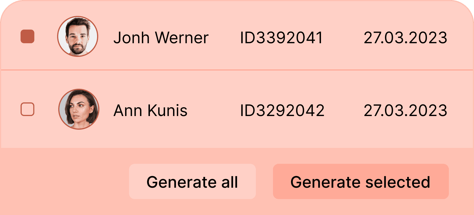 Generate manually - Certifier features