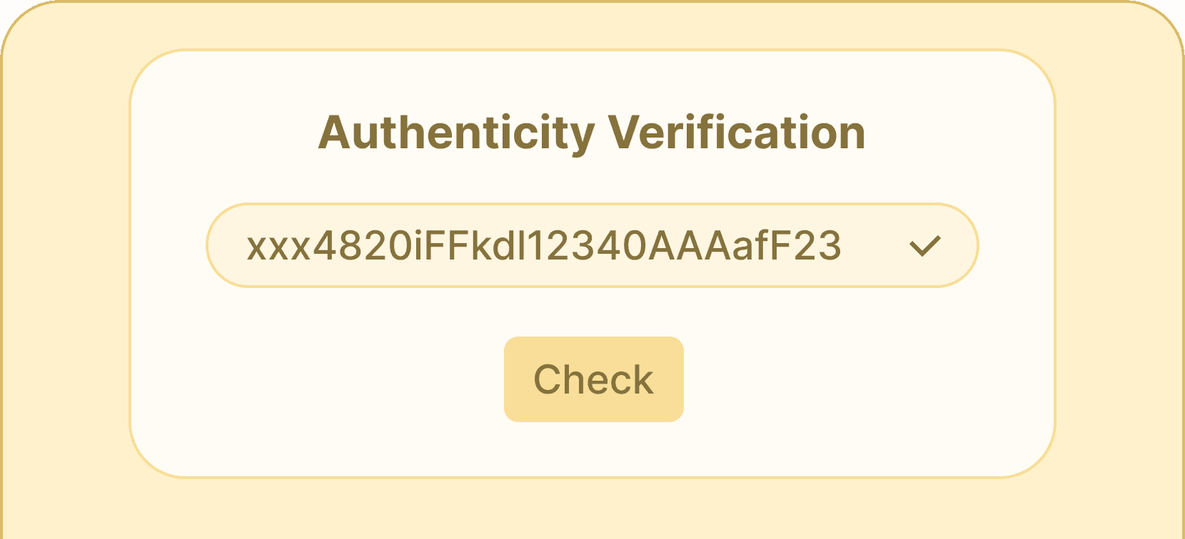 Uuid based verification - Certifier features