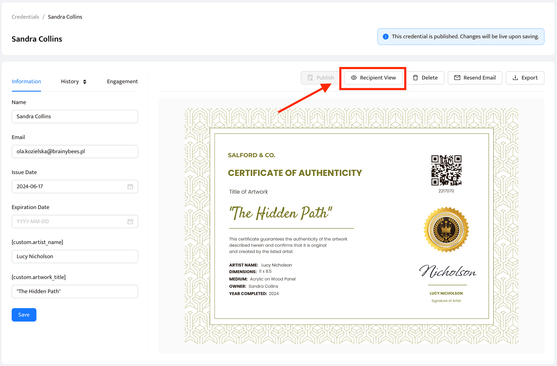 recipient-view-certifier