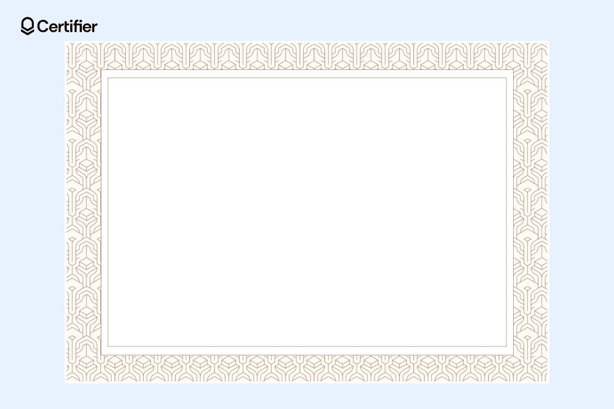 Ornamental corners on a white certificate, showcasing elements certificate border stock suitable for professional certificate border design