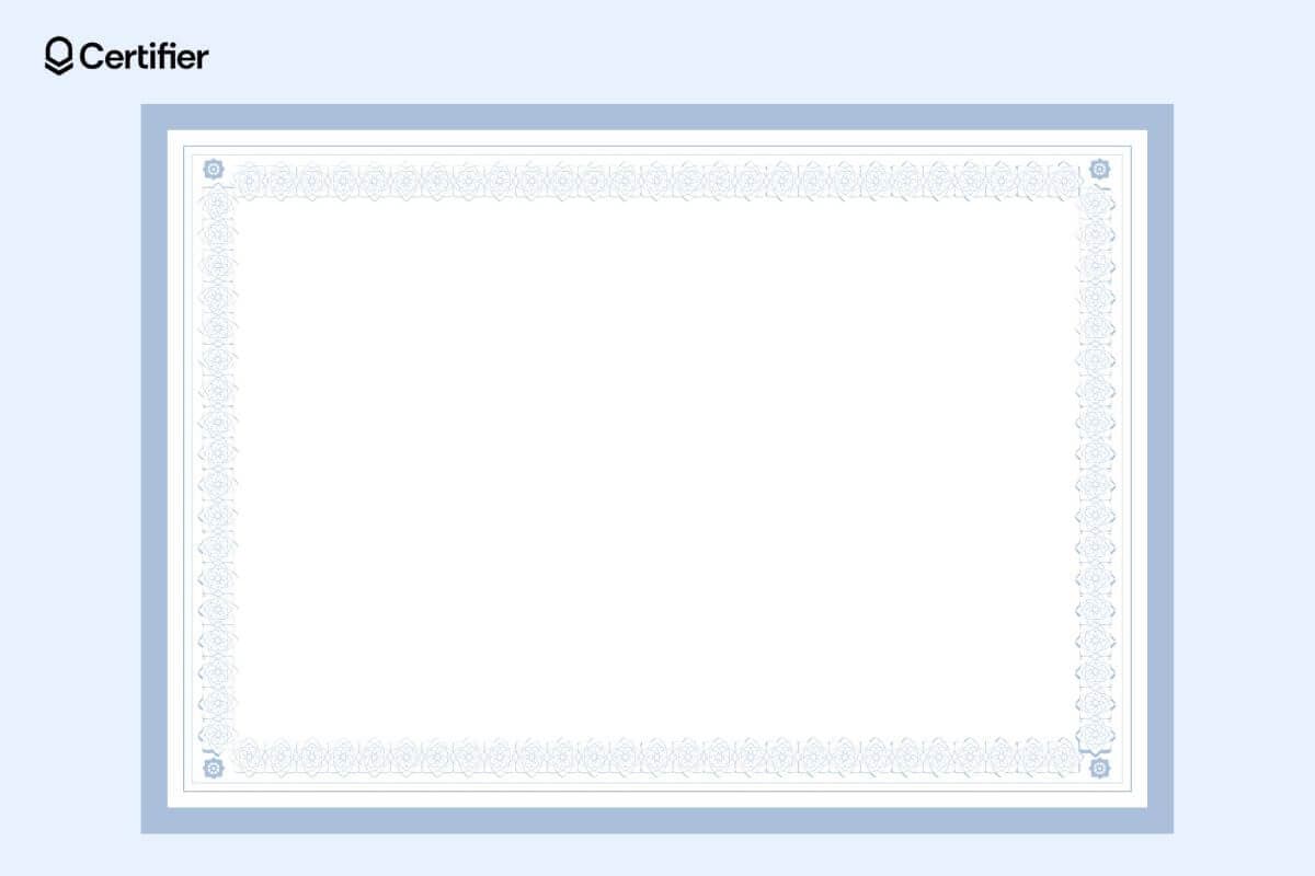 Professional-looking certificate border with abstract lines, designed for recognition border design.