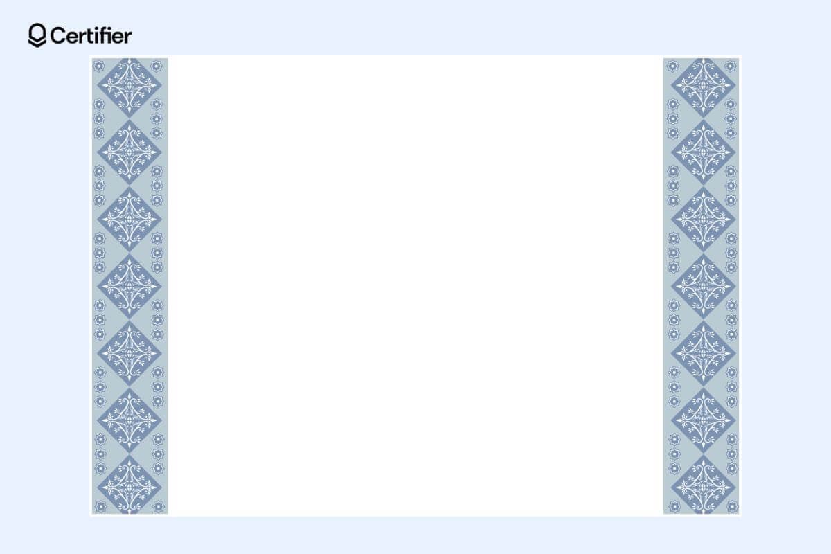 Background certificate border stock with a subtle guilloche pattern, ideal for financial or official documents requiring security.