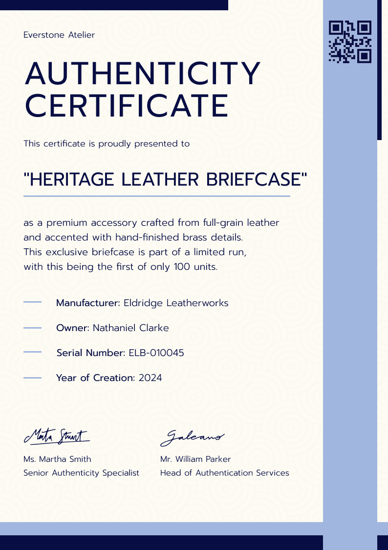 Certificate thumbnail