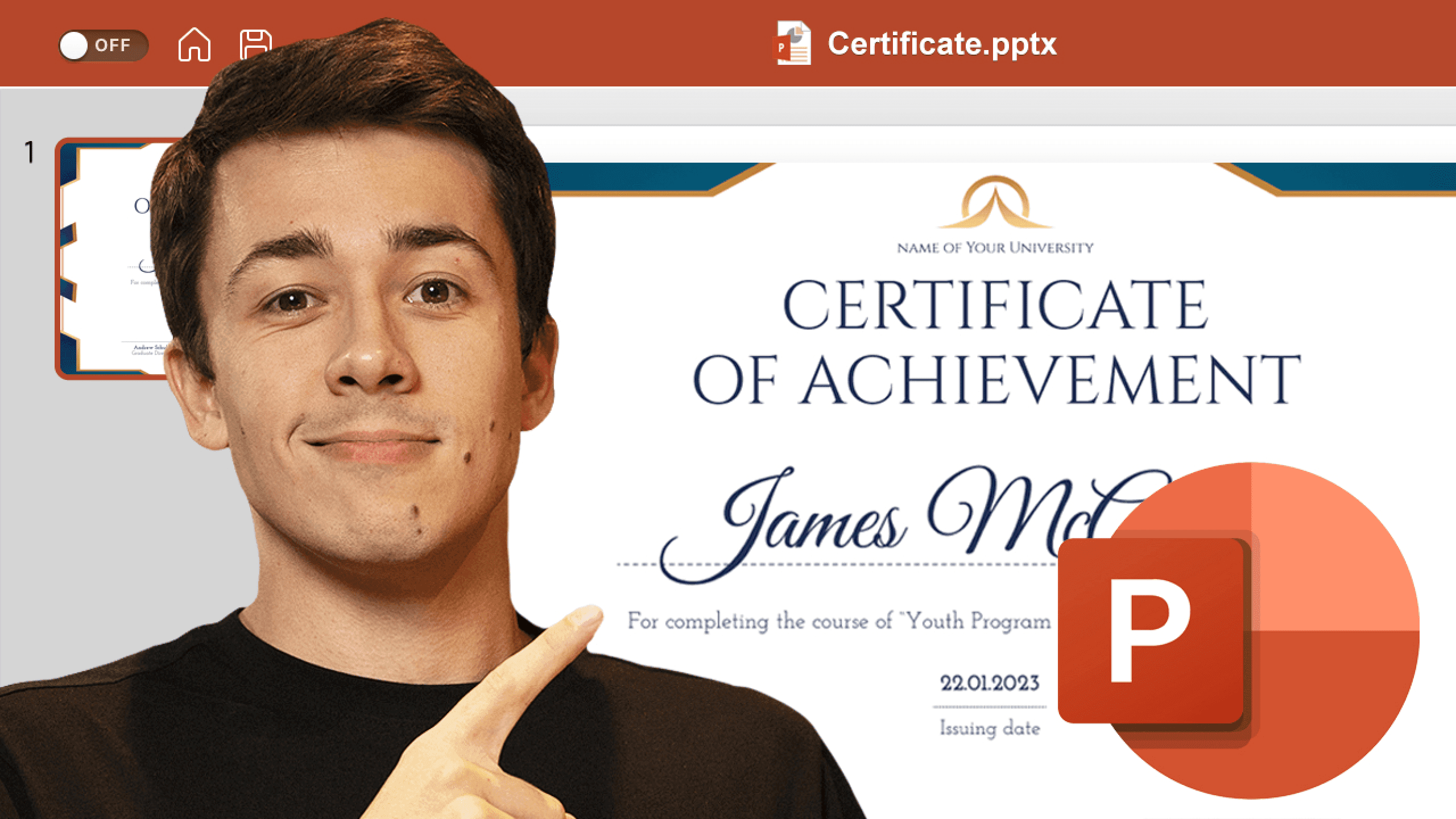 How to Make a Certificate in PowerPoint in 8 Minutes