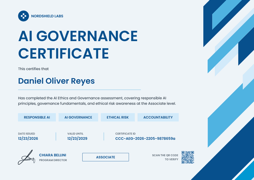 AI Governance Associate Certificate