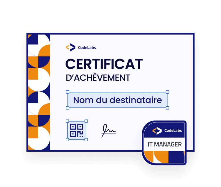 Blue CTA certificate Blue CTA certificate