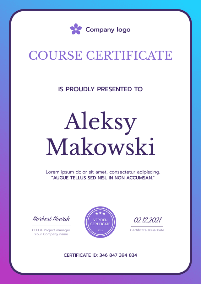 Certificate thumbnail Certificate thumbnail