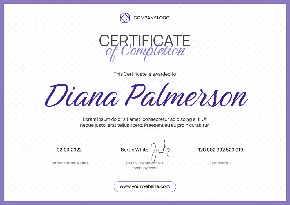 purple simple certificate of webinar landscape 12420 purple simple certificate of webinar landscape 12420