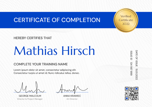 blue formal certificate of webinar portrait 12913 blue formal certificate of webinar portrait 12913