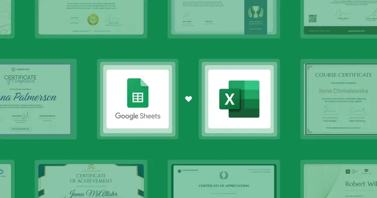 How to Generate Certificates from Google Sheets and Excel in 2026? cover image How to Generate Certificates from Google Sheets and Excel in 2026? cover image