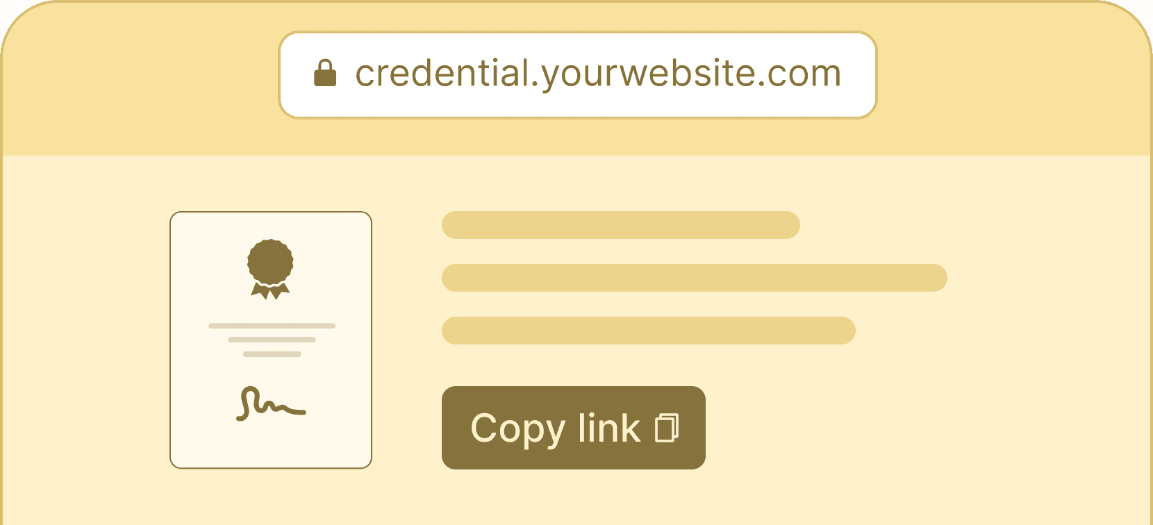Shareable urls - Certifier features Shareable urls - Certifier features