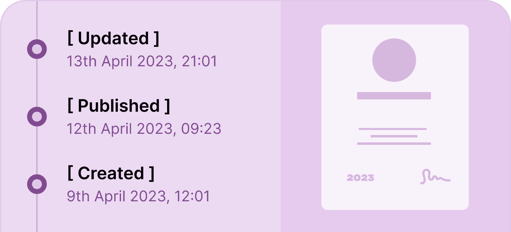 Credential history - Certifier features Credential history - Certifier features