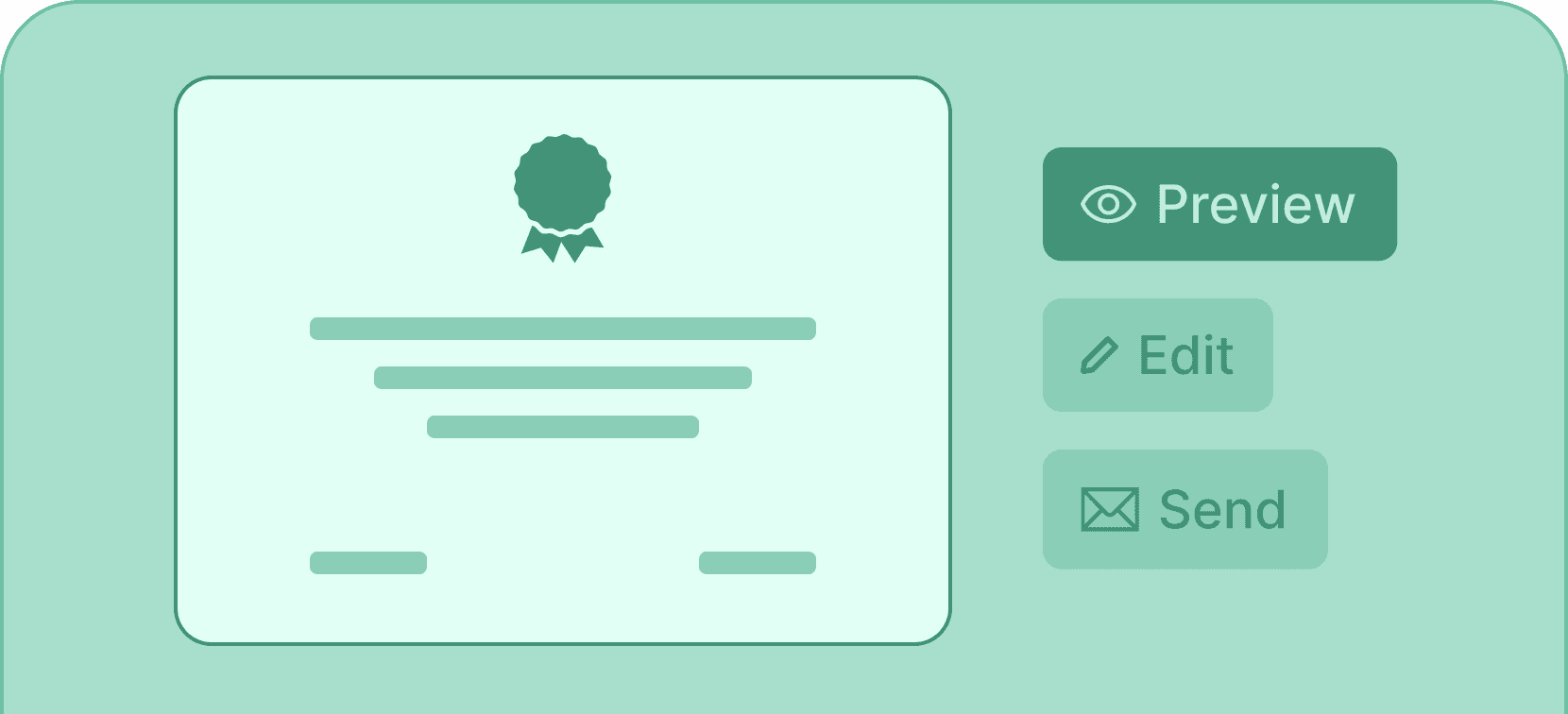 Preview design - Certifier features Preview design - Certifier features