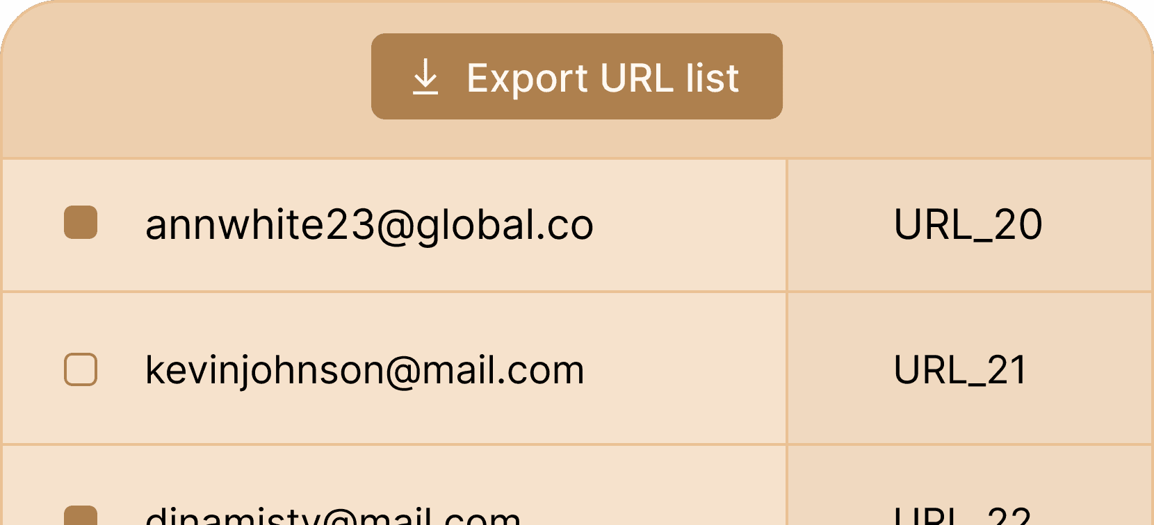 Export credentials as url list - Certifier features Export credentials as url list - Certifier features