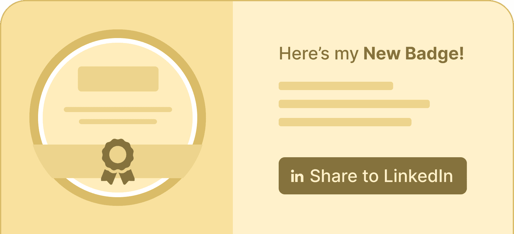 Share badge on linkedin - Certifier features Share badge on linkedin - Certifier features
