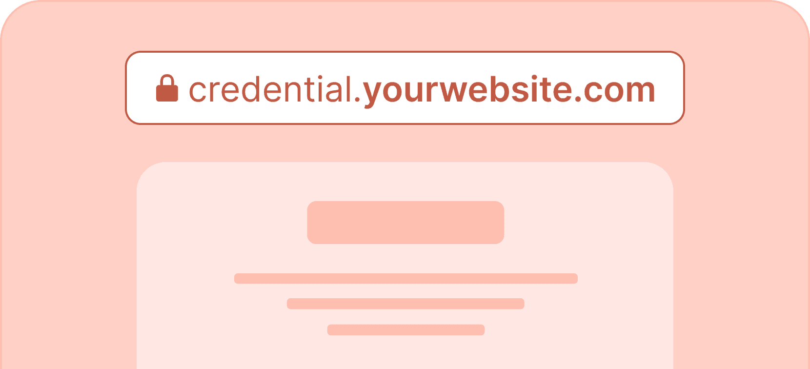 Host credentials on own domain - Certifier features Host credentials on own domain - Certifier features