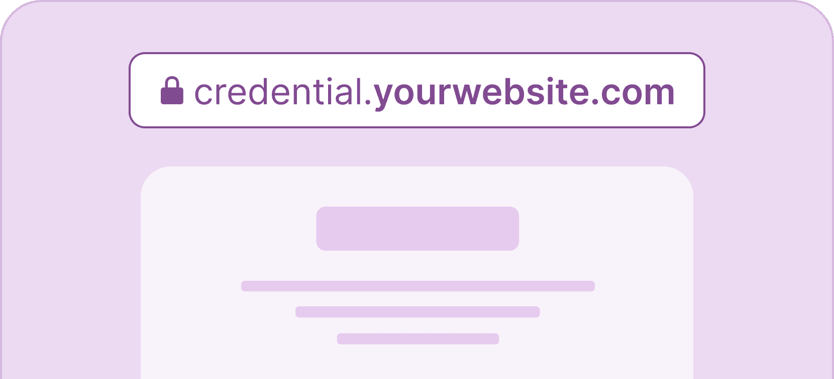 Credentials custom domain - Certifier features Credentials custom domain - Certifier features