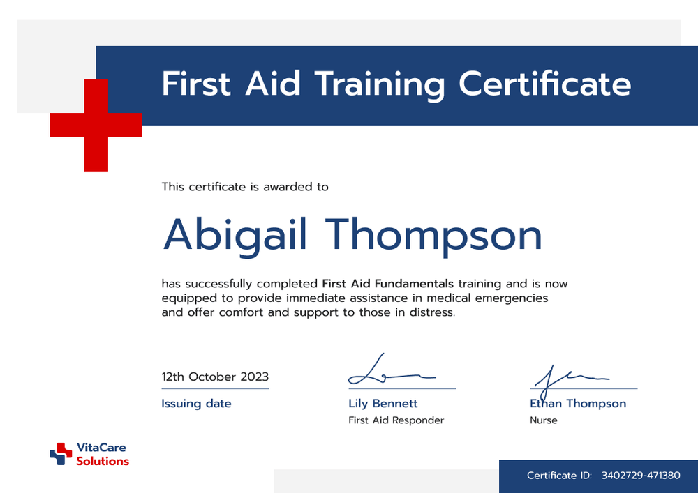 Classic and Professional First-Aid and CPR Certificate Template landscape Classic and Professional First-Aid and CPR Certificate Template landscape