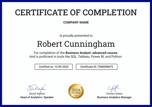 Timeless and professional certificate completion template landscape Timeless and professional certificate completion template landscape