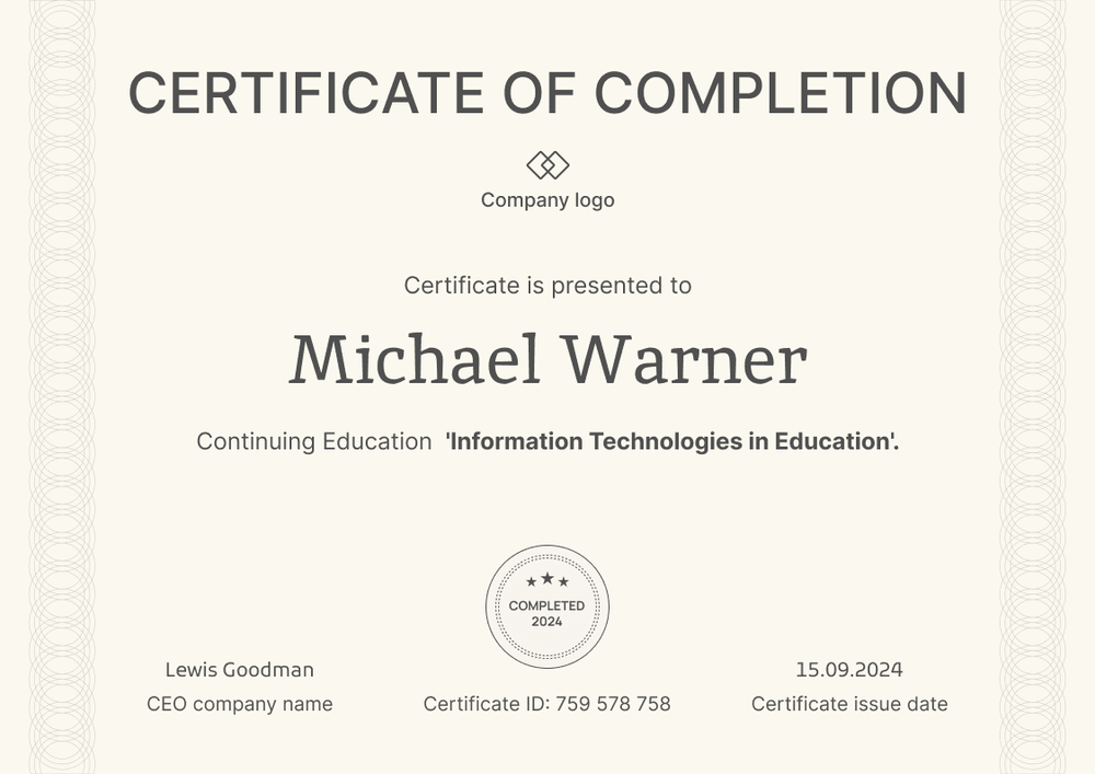 Sleek and formal free diploma template landscape Sleek and formal free diploma template landscape