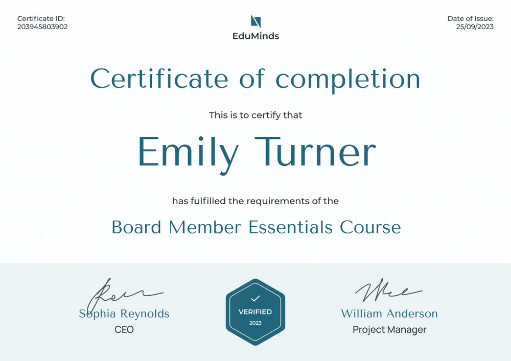 Clean and professional non-profit certificate template landscape Clean and professional non-profit certificate template landscape