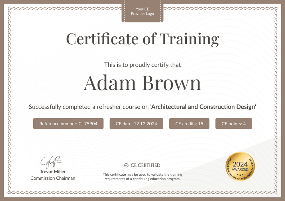 Elegant and professional CE certificate template landscape Elegant and professional CE certificate template landscape