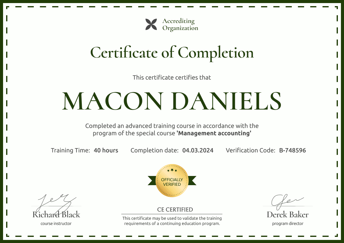 Plain and professional CME certificate template Plain and professional CME certificate template