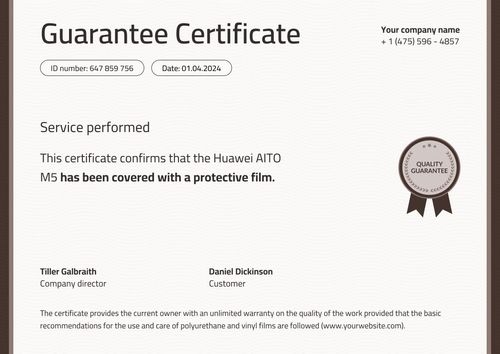 Professional and elegant warranty certificate template landscape Professional and elegant warranty certificate template landscape