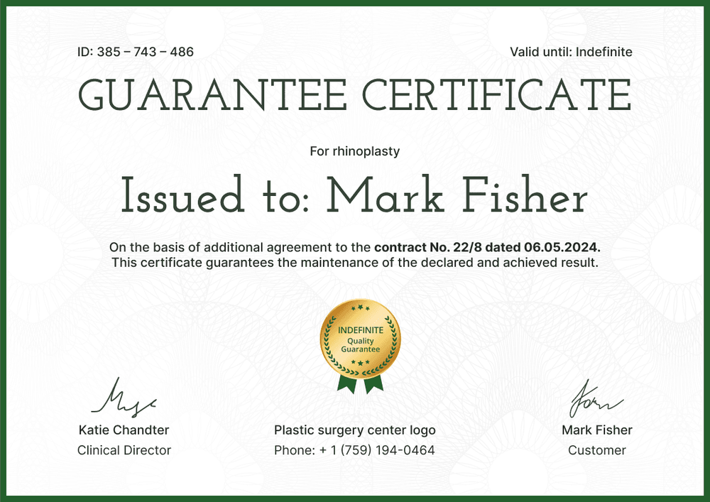 Smooth and professional warranty certificate template landscape Smooth and professional warranty certificate template landscape