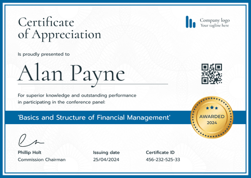 Customizable and professional certificate of appreciation template landscape Customizable and professional certificate of appreciation template landscape