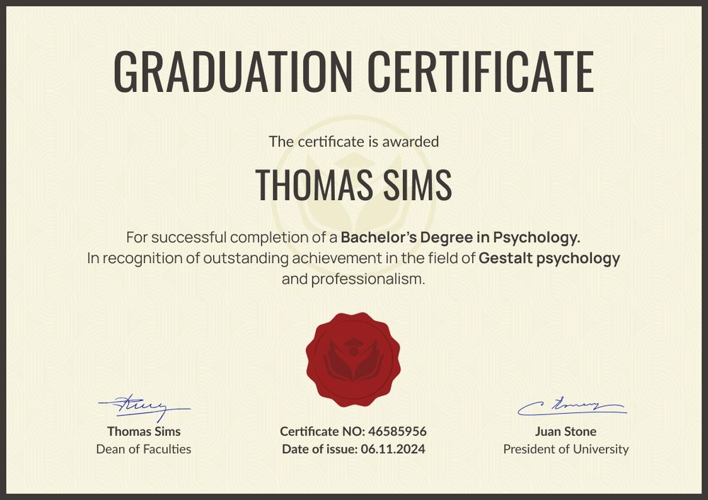 Classic professional graduation certificate template landscape Classic professional graduation certificate template landscape