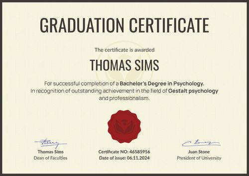 Classic professional graduation certificate template landscape Classic professional graduation certificate template landscape