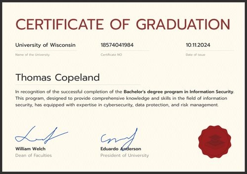 Memorable professional graduation certificate template landscape Memorable professional graduation certificate template landscape