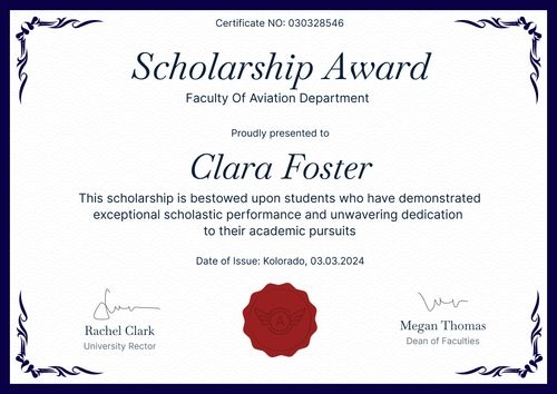 Exquisite and formal scholarship certificate template landscape Exquisite and formal scholarship certificate template landscape
