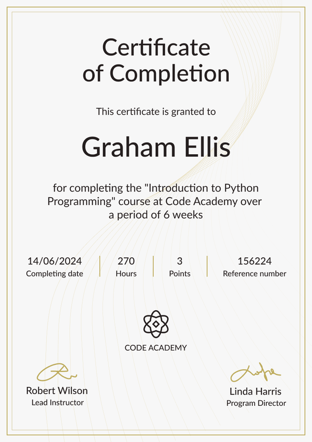 Elevated and simple course certificate template Elevated and simple course certificate template