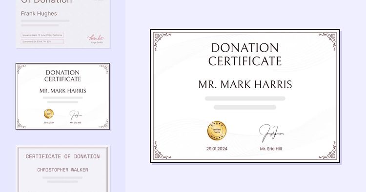15 Donation Certificate Templates to Download cover image 15 Donation Certificate Templates to Download cover image