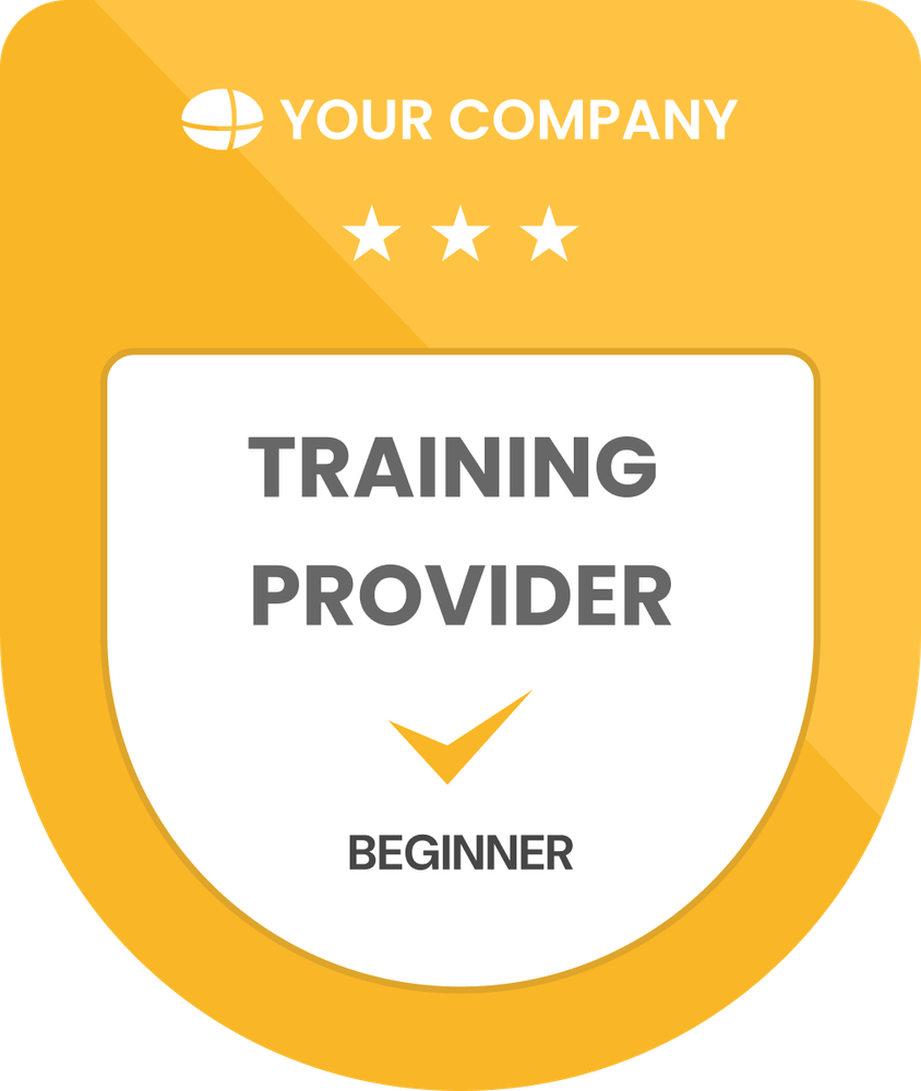 Download Free Simple & Bright Completion Badge Template Download Free Simple & Bright Completion Badge Template