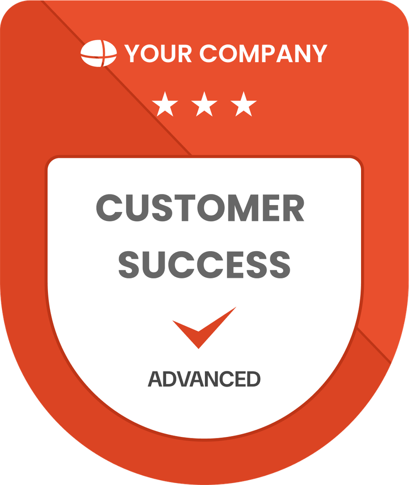 Download Free Simple & Striking Completion Badge Template Download Free Simple & Striking Completion Badge Template