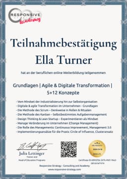 Responsive Strategy – Certificate of Completion Responsive Strategy – Certificate of Completion