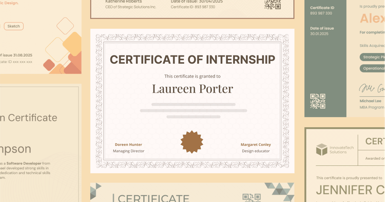 15 Internship Certificate Templates to Edit cover image 15 Internship Certificate Templates to Edit cover image